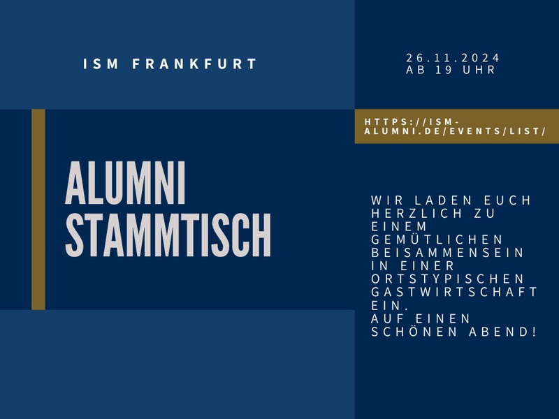 Alumni Stammtisch Frankfurt